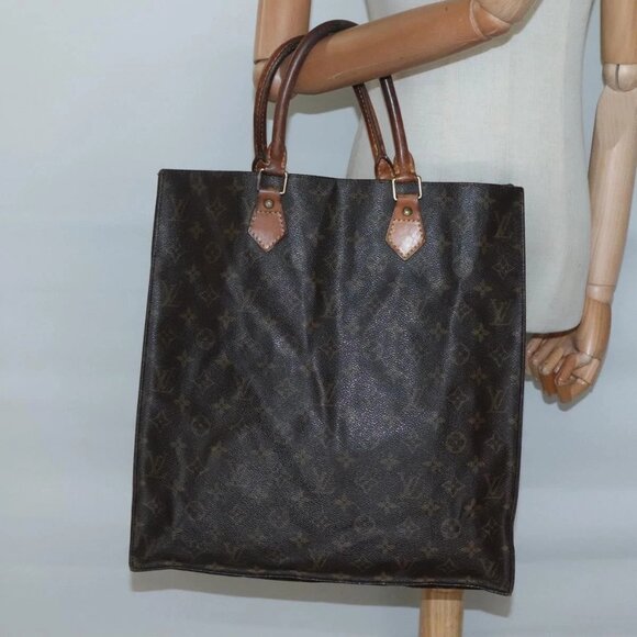 LOUIS VUITTON Monogram Sac Plat Hand Bag M51140 LV Auth 138697 - Picture 15 of 16